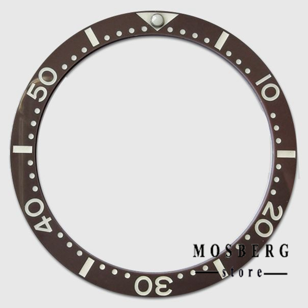 Zwart Horloge Bezel Groene Lichtgevende Diameter 38Mm * 31.5Mm Platte Keramische Ring Insert Fit Horloges Case Vervangen Accessoires onderdelen: Palevioletred