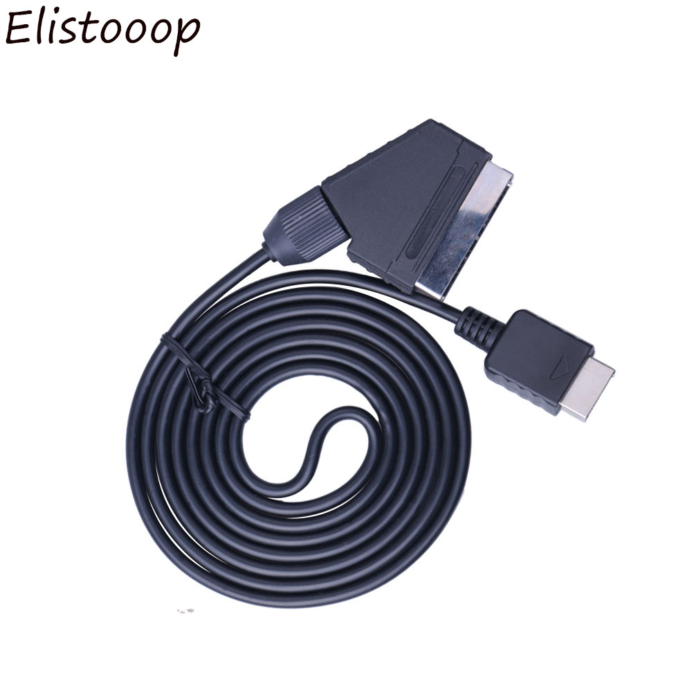 Kabel tv av bly ægte rgb scart kabel udskift forbindelseskabel til playstation  ps1 ps2 ps3 slim pal ntsc konsoller