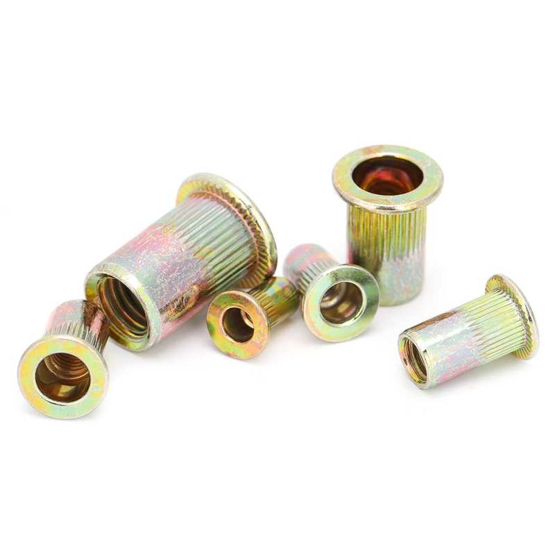 thread repair tool kit Mixed Zinc Plated Rivet Nut Threaded Rivet Insert Nut M3/4/5/6/8 stainless steel insert