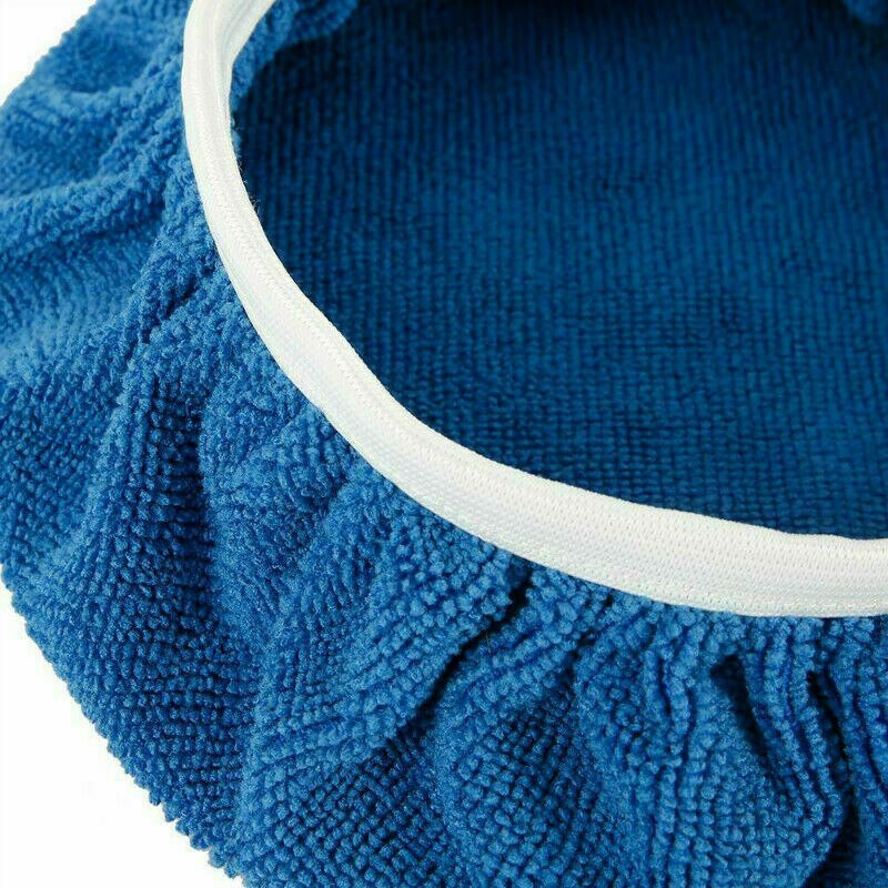 8pcs 9-10Inch Car Microfiber Polisher Bonnets Polishing Pads Wax Wash Buffer Car Polisher Pads