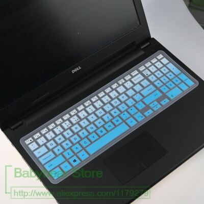 15.6 inch Silicone laptop keyboard cover skin For Dell Vostro 15 5568 3568 V3568 Vostro15 5000 v5568 Vostro 3559 2628: fadeblue