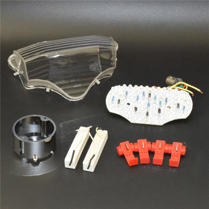 Led Integrated Taillight Tail Brake Turn Signals Light For YAMAHA FZ6 FZ-6 N/S S2 Fazer Naked 2004 2005 2006 2007: Clear(Transparente)