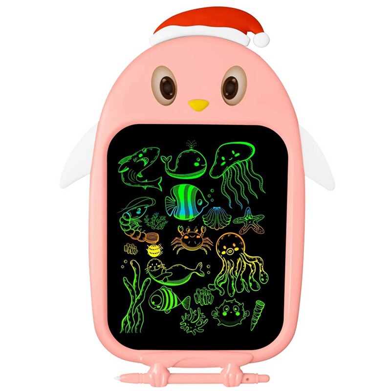 LCD Writing Tablet 8.5-Inch Colorful Doodle Board Drawing Tablet,Electronic Drawing Pad with Lock Function: Pink