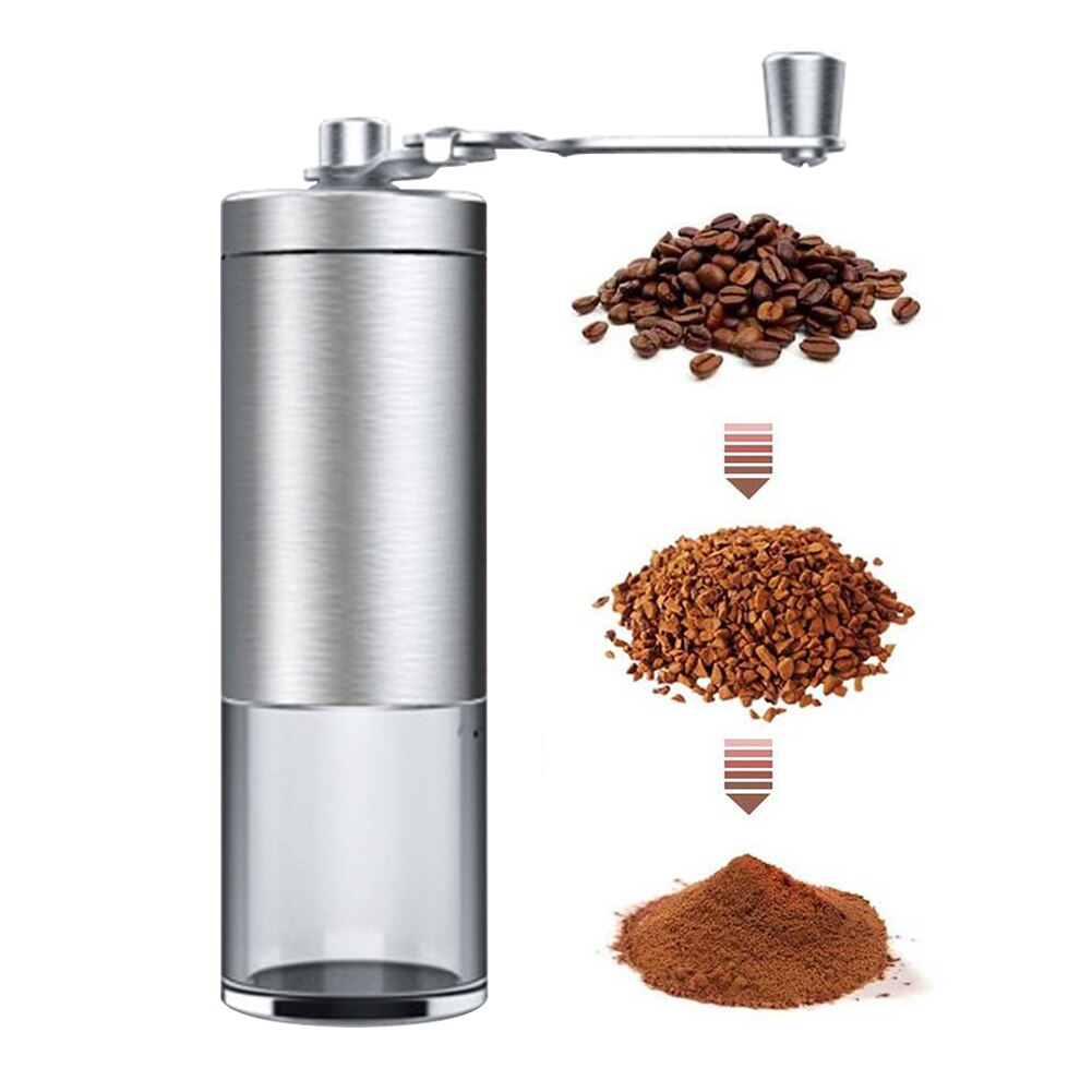 Manuell kaffekvarn kök retrostil trä kaffebönkvarn malning pariserhjul kaffe vintage maker verktyg: B