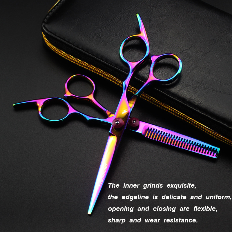 6 Inch Hair Scissors Thinning Barber Cutting Hair Shears Scissor Tools Stainless Steel Hairdressing Scissors 1PC