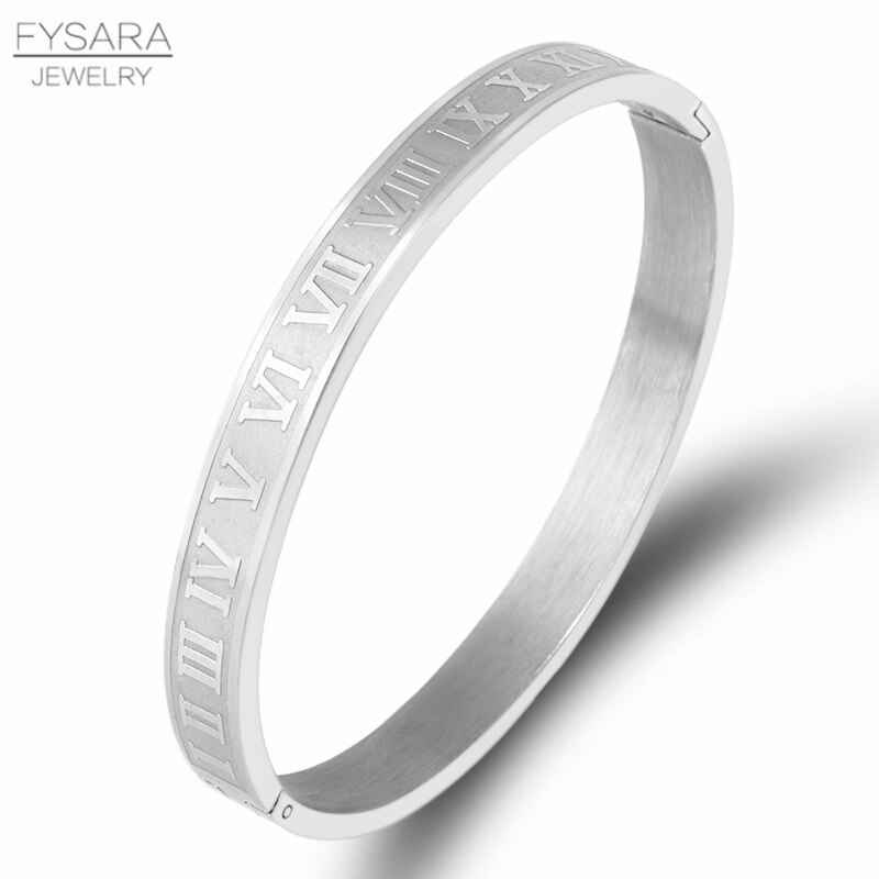 Fysara 3 pçs/set charme pérola manguito pulseiras feminino jóias acessórios rosa cor de ouro roman pulseiras fio torção manguito pulseiras: 1pcs roman silver