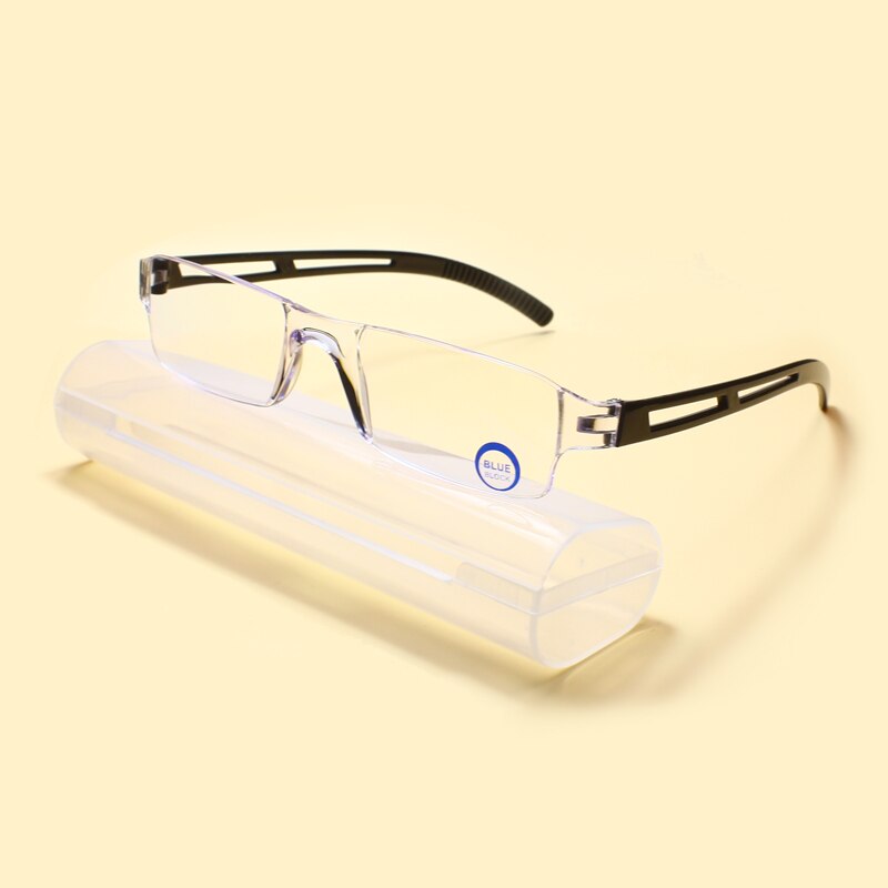 Leesbril Mannen Anti Blauw Stralen Presbyopie Leesbril Mannen Lezers Rimless 2.50 Vergrootglas Bril Pc Gepolariseerde