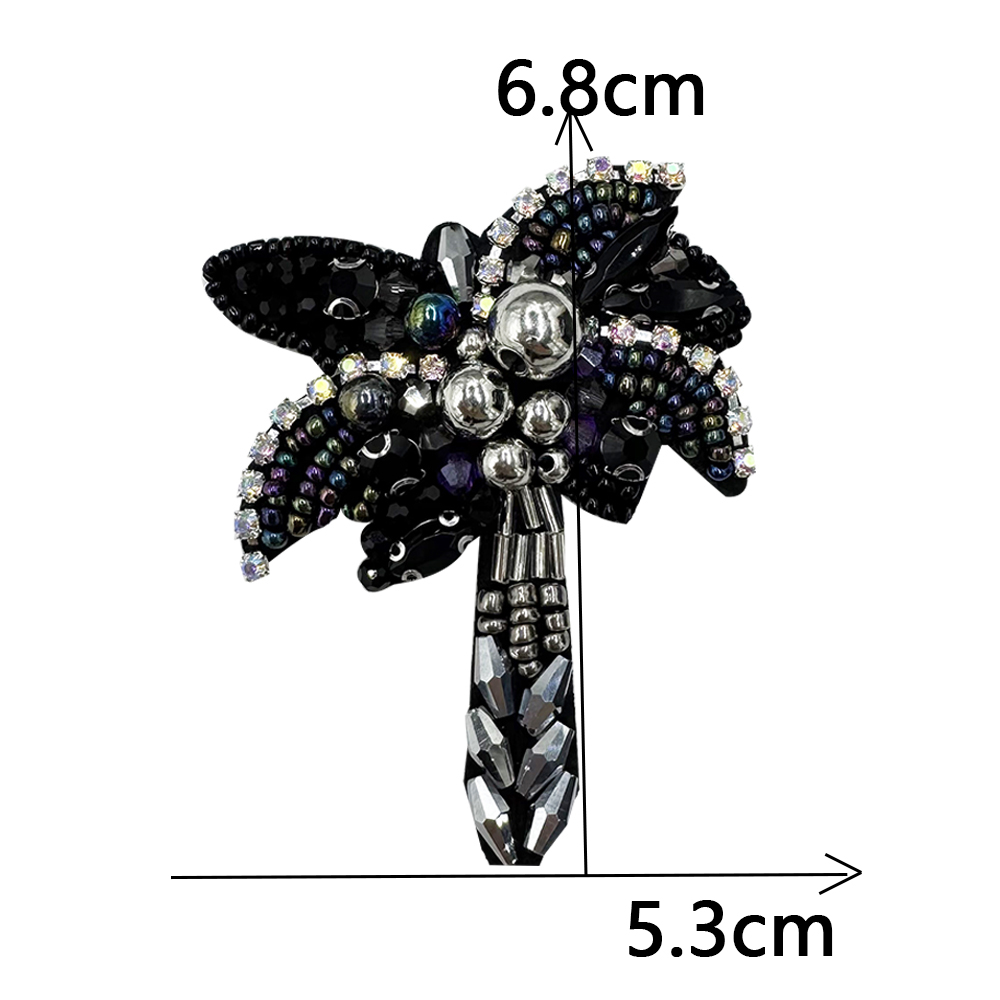 3D ręcznie robione ozdoby robić produktu koralikowy ananas, kubek, naszywka z drzewa kokosowego DIY akcesoria robić koralików naszywka robić szycia ﻿: Element mosiężny w starym stylu
