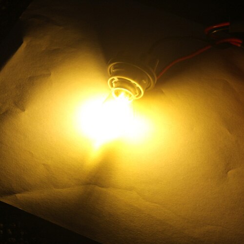 Gfoloza Super heldere P21W led Auto Achteruit Verlichting BA15S 1156 LED Filament Chip Lamp Auto Draaien Brake Back-up lamp DRL Wit 12V: YELLOW / 3W