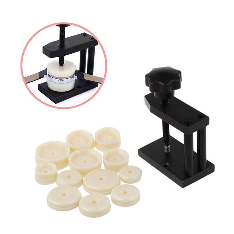 Watch Case Press Dies Watch Crystal Front Back Case Cover Screw Press Presser Close Watchmakers Repair Kit Tools