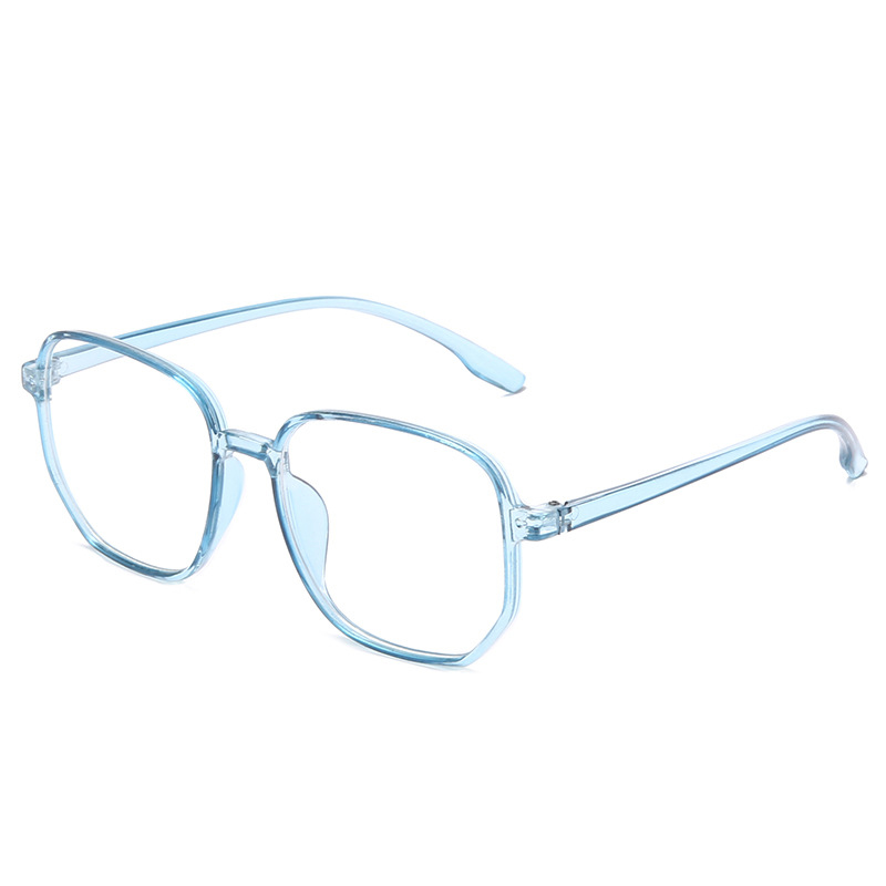 Lunettes octogonales à monture polygonale, monture de lunettes lisse pour hommes et femmes, monture de lunettes en métal clair, rétro: Style-B 2