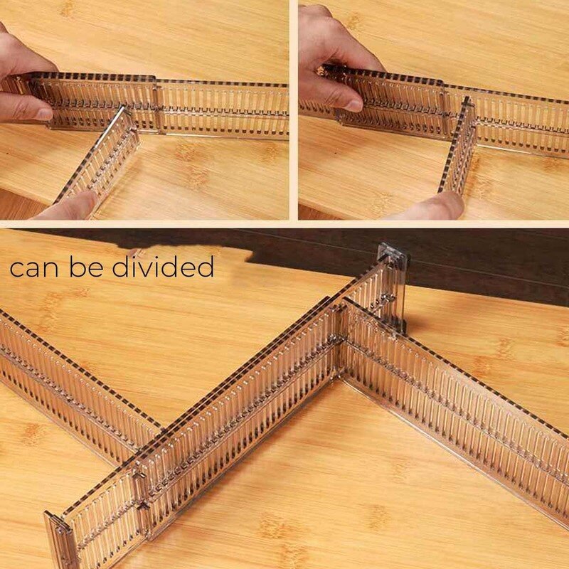 2/4Pcs set Plastic Drawers Separator Divider Cabinet Adjustable DIY Wardrobe Storage Partition Sundries Classification Organizer