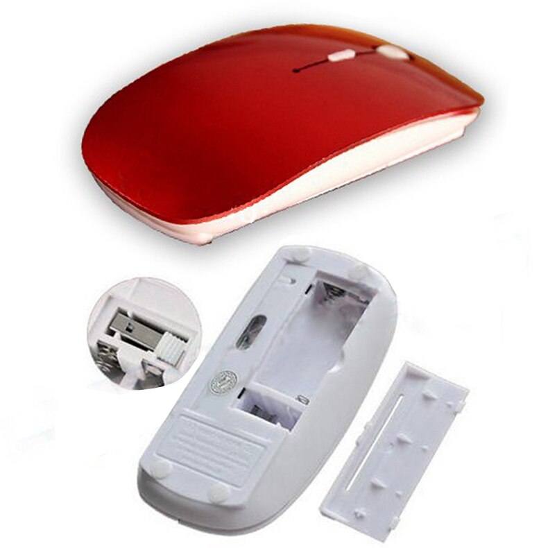 1600 DPI USB Optical Wireless Computer Mouse 2.4G Receiver Super Slim Mouse For PC Laptop DJA99