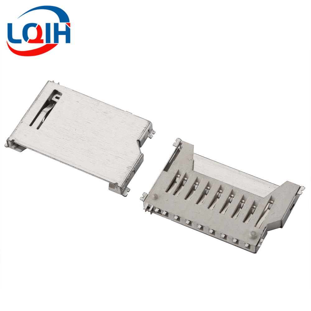 Suporte para cartão SD/MINI/TF/SIM/NANO/MICRO Slot para cartão Módulo de memória Corpo longo Corpo curto com conector autoelástico: Verde exército
