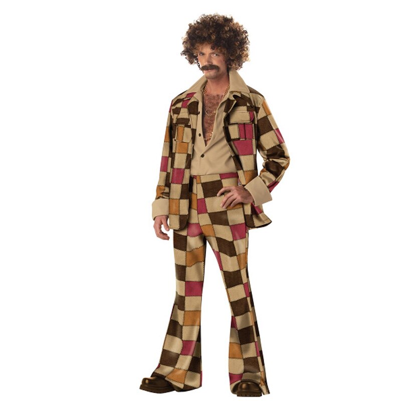 Mænd 60s 70s retro hippie kostume vintage 1960s 1970s go go pige disco kostumer mænds disco kostume
