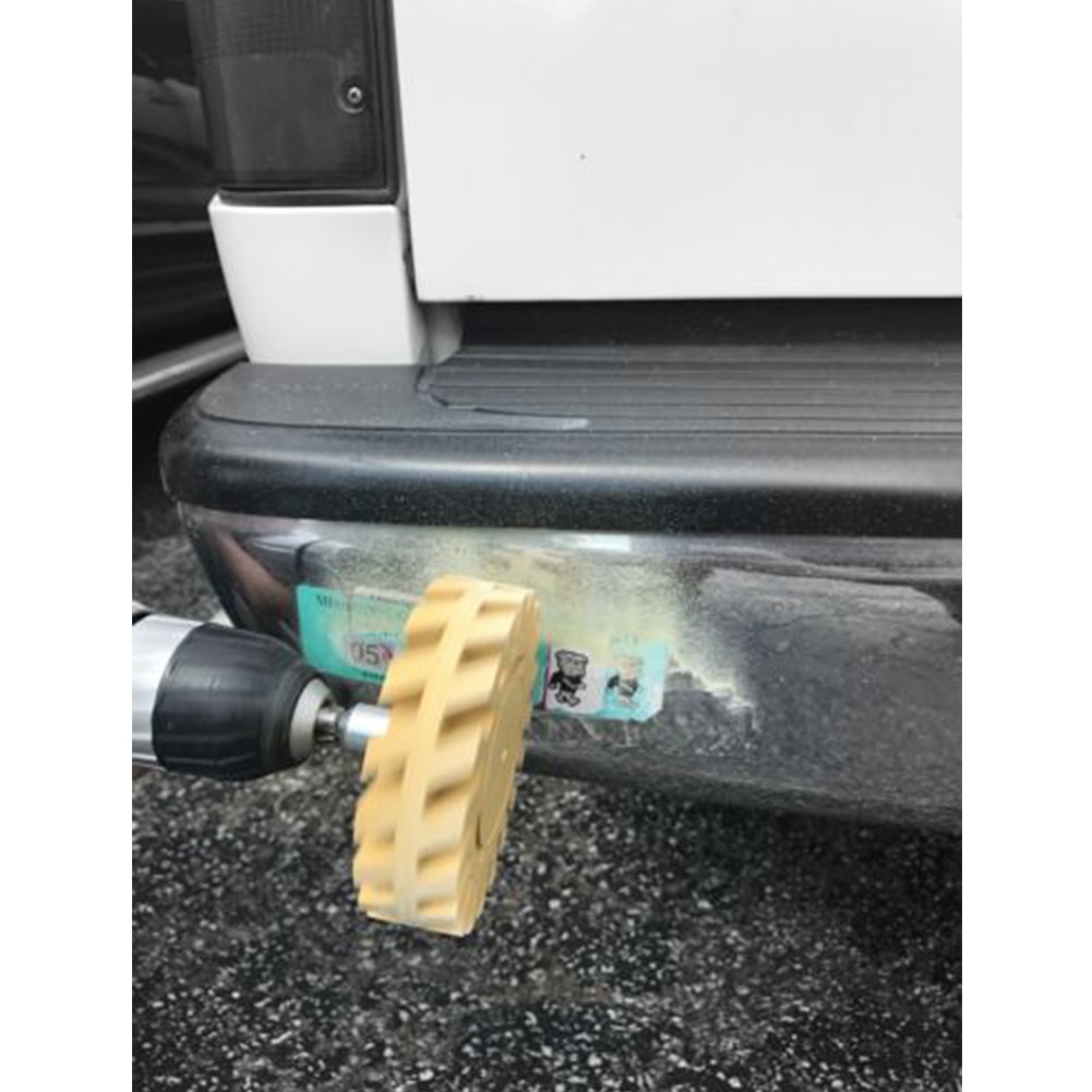 4 Inch 100Mm Auto Gum Wiel Glad Boormachine Adapter Decal Verwijderen Verf Reparatie Rubber Effectieve Praktische Quick Krijtstreep