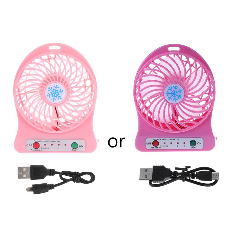 Portable LED Light Mini Fan Air Cooler Mini Desk USB Fan Third Wind USB Fan