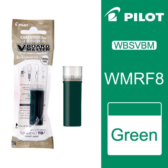 Pilot V-Marqueurs pour tableau blanc Master, stylo effaçable, grande capacité, 1.7mm, 2.2mm, 5.2mm, 2.3mm, conférences, formation, réunion, outils d'écriture: vert clair