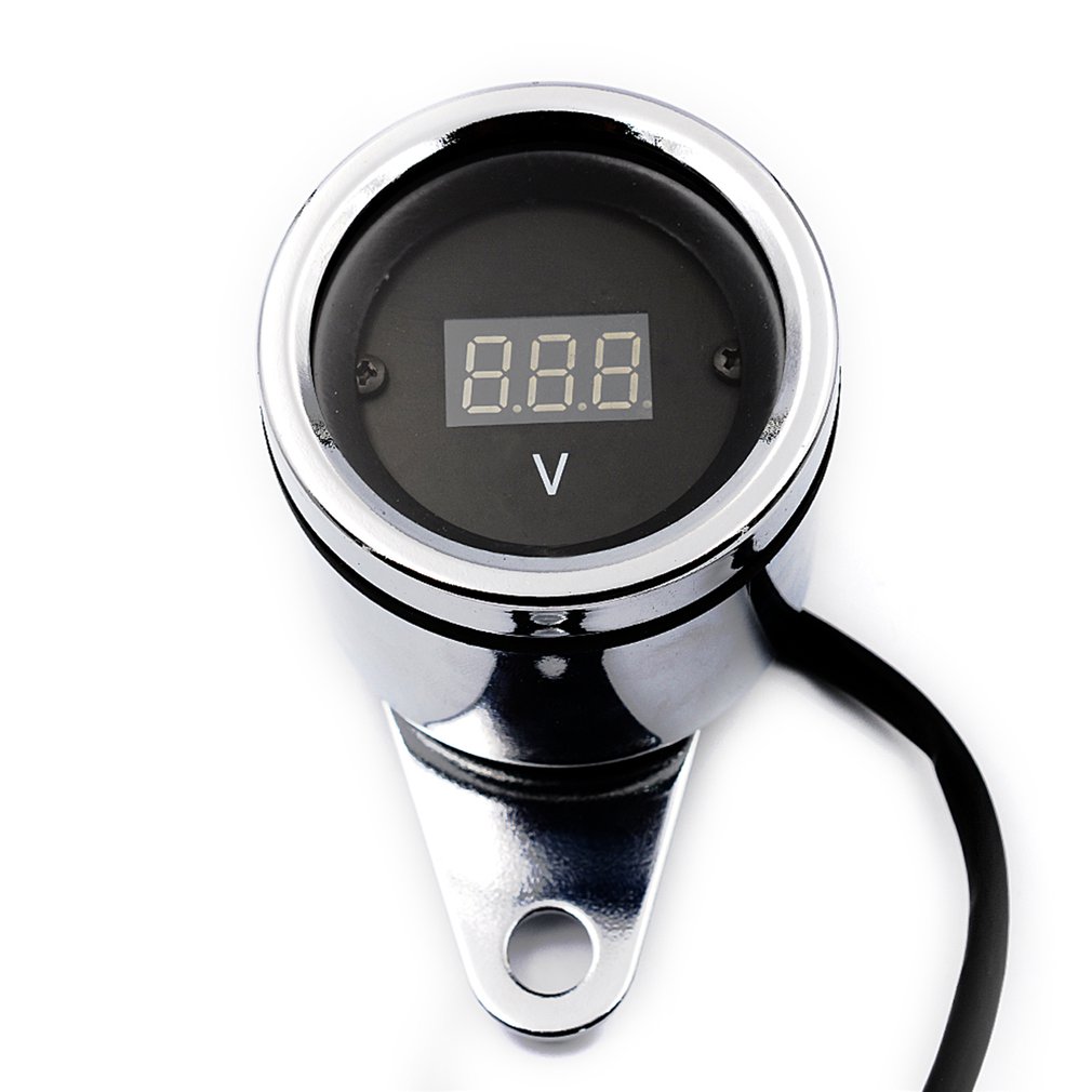 12V Motorcycle LED Digital Display Voltmeter Waterproof Voltmeter