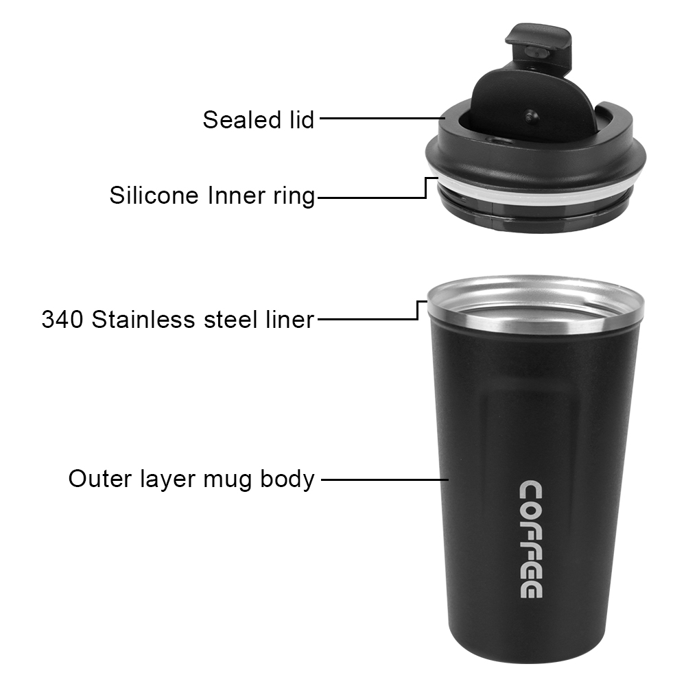 Thermo Cafe Dubbele Rvs Koffiemok voor Thee Water Koffie 380/510ML Leak_Proof Reizen Thermo Cup auto Thermos Mok