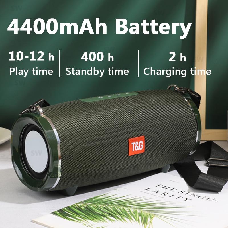 50W hoch Energie draussen Tragbare Bluetooth Lautsprecher Subwoofer 3D Stereo Musik Zentrum BoomBox kabellos Spalte 4400mAh Batterie FM/TF