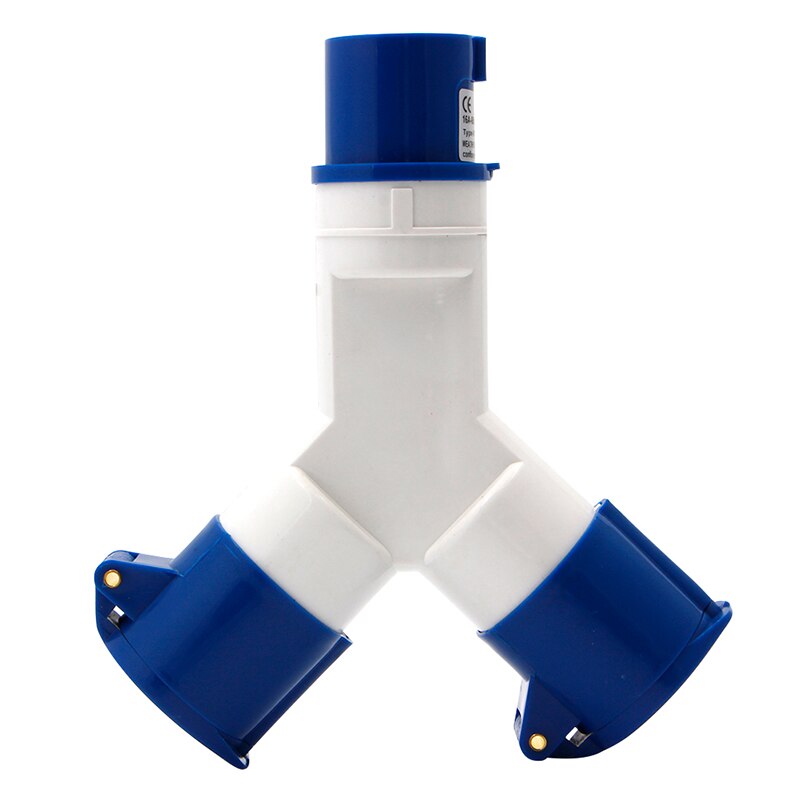 3 Way 16 AMP 16A Splitter Plug Socket 3 Pin Electrical Connector Waterproof Plug for Industrial