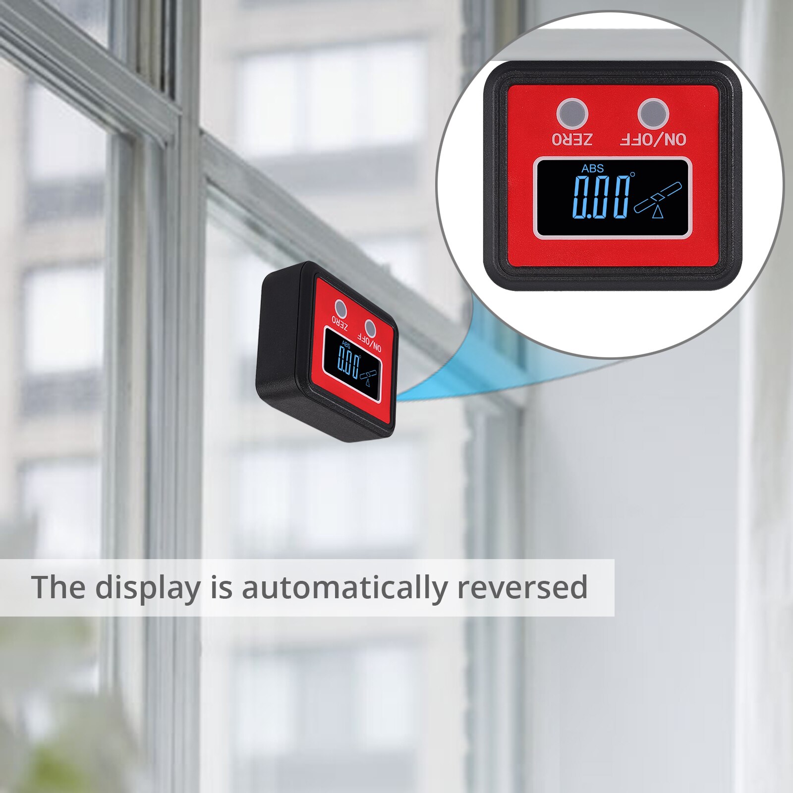 Neoteck – jauge d'angle numérique, boîte de niveau avec rainure en V, affichage LCD, précision, rapporteur électronique