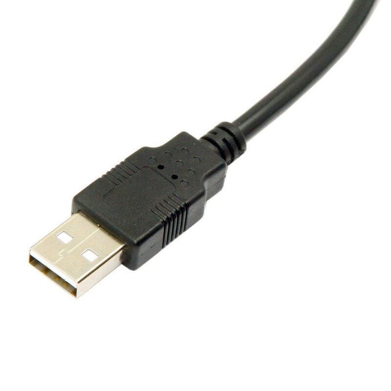 1.8m Mini USB B Type 5pin Male 90 Degree Left Angled to USB 2.0 Male Data Cable Black Color