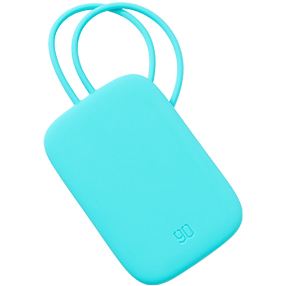 NINETYGO 90FUN Bunte Silikon Gepäck Tag Tragbare für Koffer Gepäck Tasche Tag Anti-verloren Schreiben Label Tasche Teile Zubehör: Light Blue