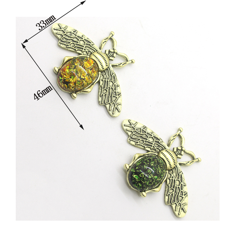 Broche abeille en alliage métallique, 5 pièces, Chic, perle, insecte, vêtements de fête d'anniversaire et de mariage, accessoires bijoux