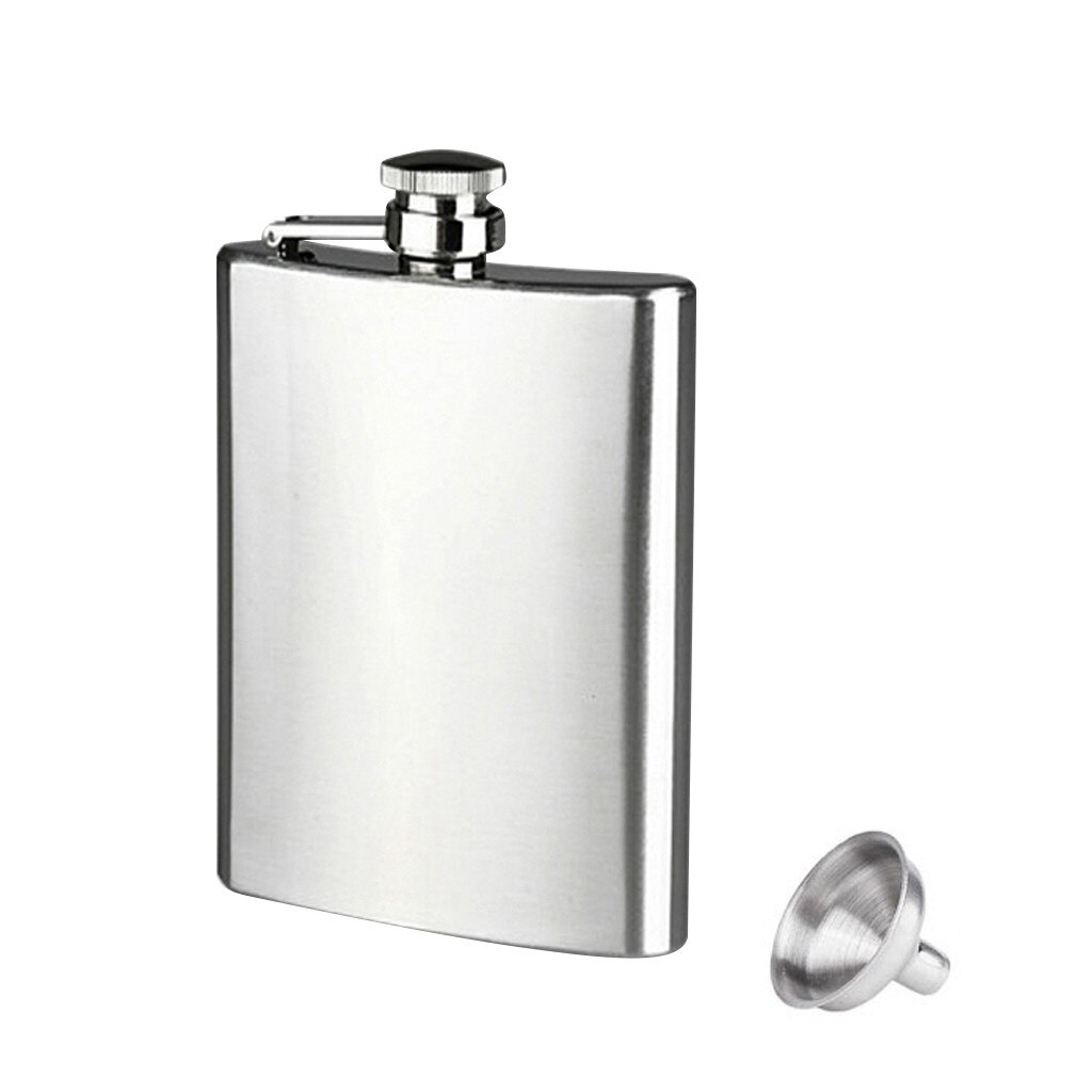 8oz Stainless Steel Pocket Hip Flask Alcohol Whisk... Grandado