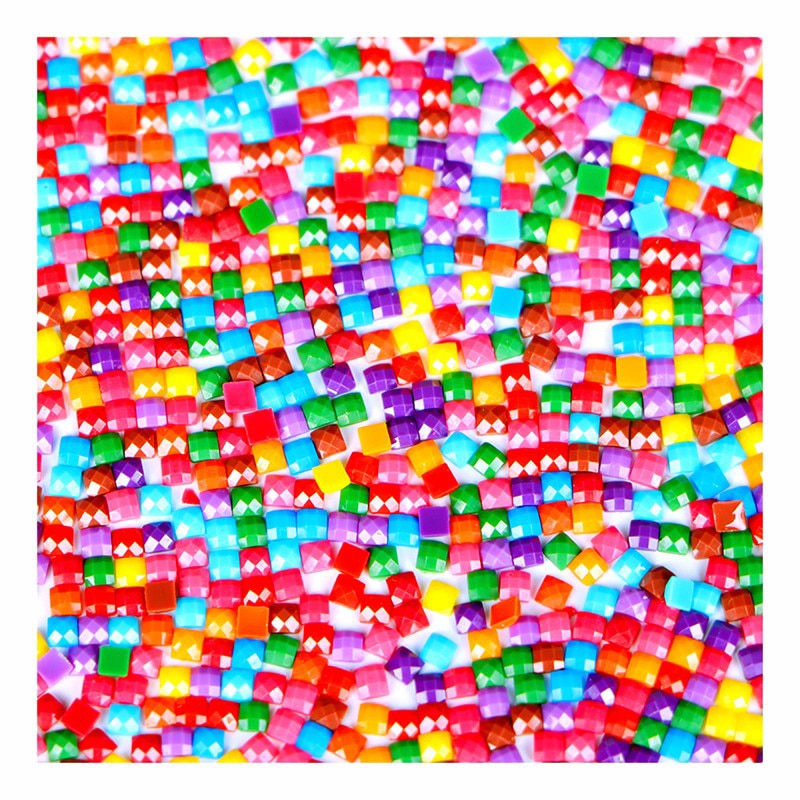 Peinture diamant personnalisée en résine 5D, perles rondes ou carrées, broderie 3D, à faire soi-même, mosaïque de strass