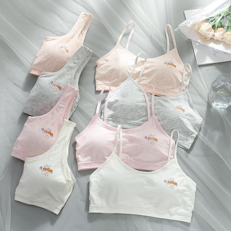 Girls Seamless Development Period Girl Underwear Girl Student Wireless Bra Anti-failure Bottoming Vest Girl 8-16Y Training Bras