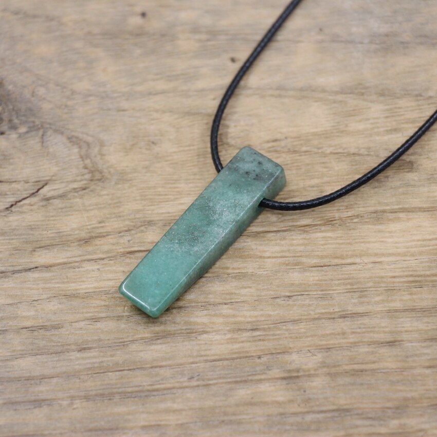 Collier de pendentifs en pierre brute Reiki pour femmes, bijoux naturels Gmes, quartz Rose, Citrines, œil de tigre, Agates, QC3013: Aventurine