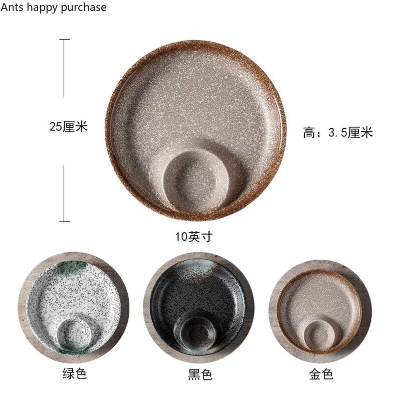 Plato para dumplings casero de cerámica de estilo japonés con compartimento para salsa, vajilla de restaurante de Hotel con vinagre, plato de Sushi