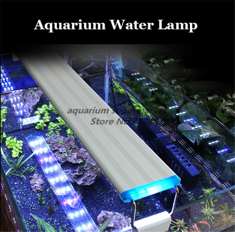 18-48 Cm Led Clip Licht Aquarium Led Licht Aquarium Plant Grow Aquarium Landschap Mini Wit Blauw Licht