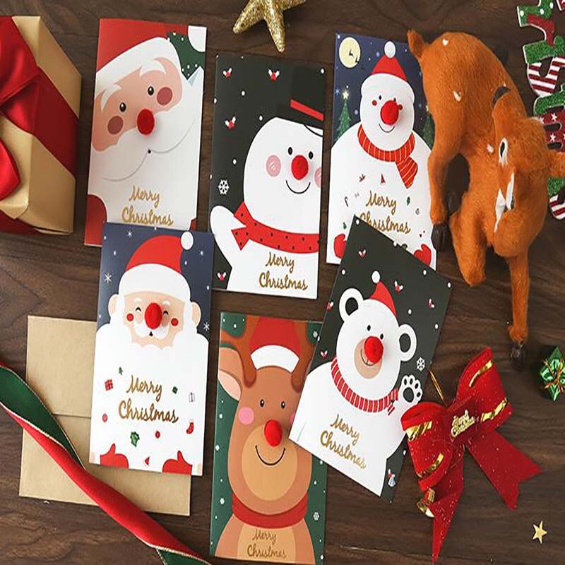 Merry Christmas Card Winter Greetings Card Handmade Card