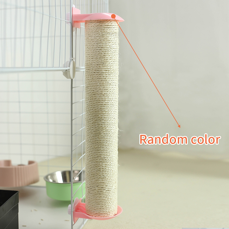 Cat Scratching Post Replacement Sisal Tree Refill Pole with M8 Screw Sisal Scratch Post Replacement Parts and Extension Post: M / WHITE