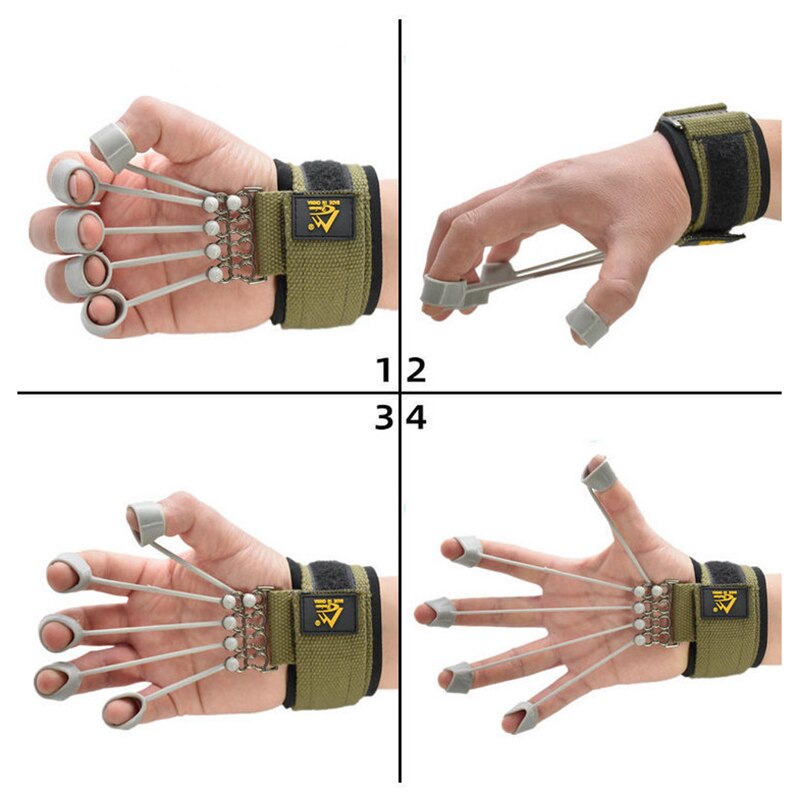Finger Greifer Stärke Trainer Fitness Sport Finger Beugung Erweiterung Ausbildung Gerät Widerstand Band Hand ÜSpund 20-75 £