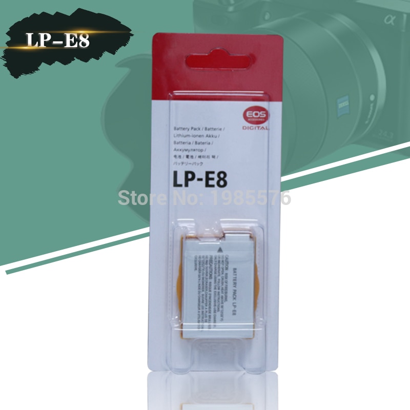 LP-E8 LPE8 LP E8 Camera Batterij Bateria Voor Canon EOS 550D 600D 650D 700D Rebel X4 X5 X6i X7