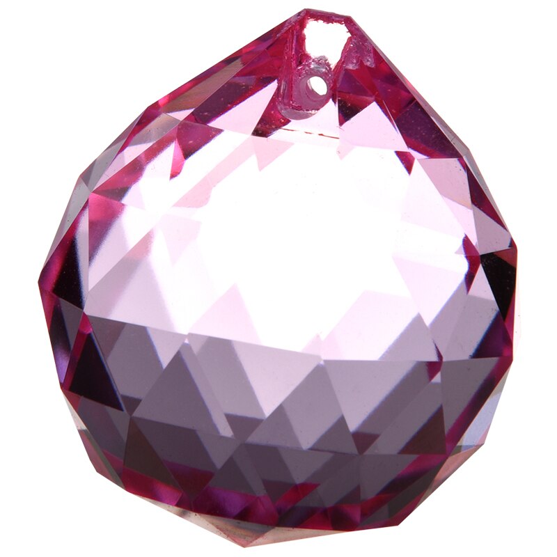 40mm Feng Shui Crystal ball - Pink: Default Title