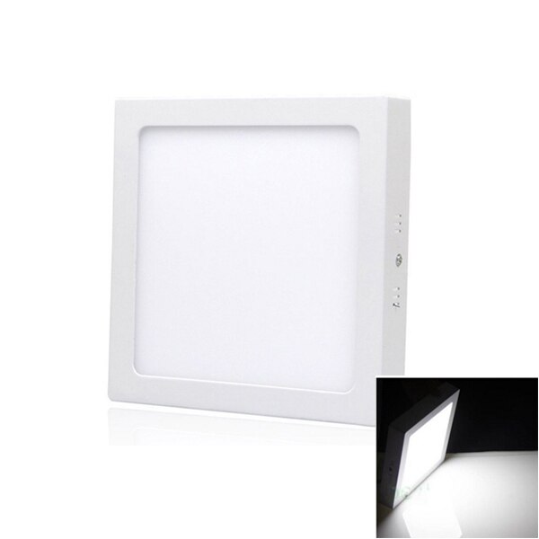 Surface Mounted Led Panel Light 6W 12W 18W 24W Round Square Spotlights Lamp Indoor Led Ceiling Light LED Lighting for Home Decor: Square White / 18W