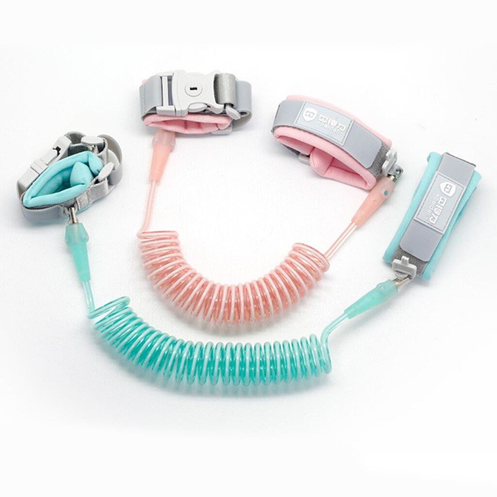 Pulsera anti-perdida de 2M para niños, pulsera de tracción de cuerda elástica
