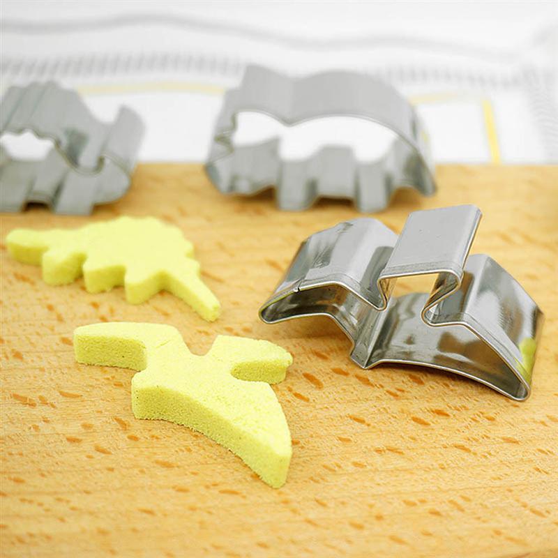 6 Pcs Rvs Cookie Cutters Dinosaurus Vorm Biscuit Friut Cutter Mold Cake Decorating Tool Dinosaurus Cookie Cutters