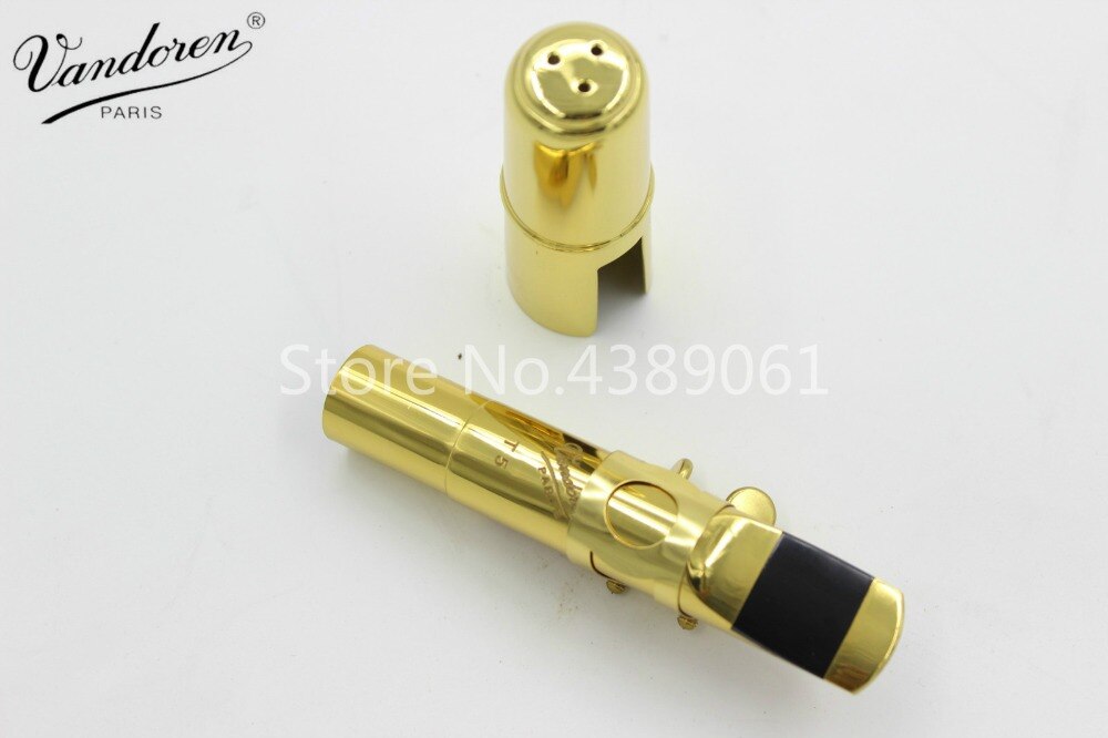 Vandoren V16 Series Metal Gold Lacquer Saxophone Mouthpiece For Alto Tenor Soprano Sax Accessories Size 5 6 7 8 9