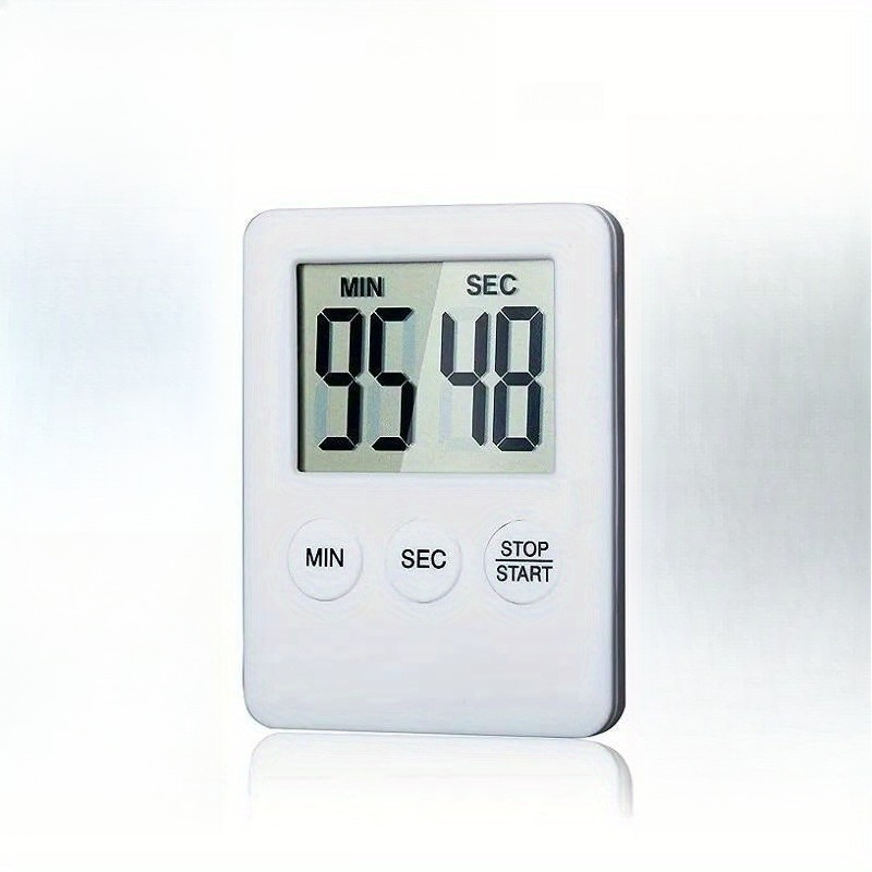 Kitchen Timer Magnetic Cooking Digital LED Display Loud Alarm Minute Second Count Up Countdown Countup Boiling Eggs Timer