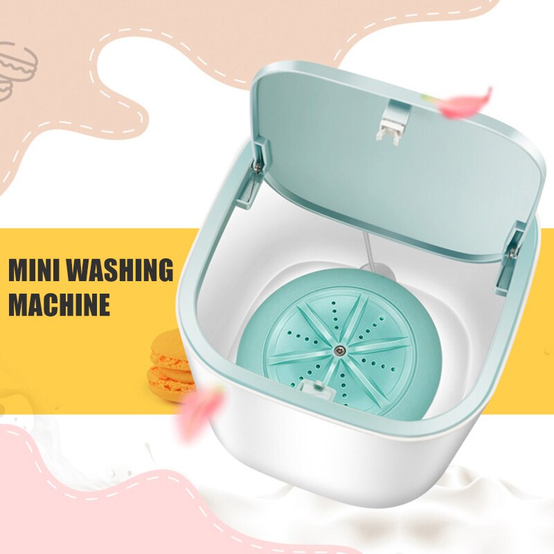 Mini Desktop Máquina de Lavar Portátil Silencioso para Calcinha de Underwear Socks Viagem Casa LXY9