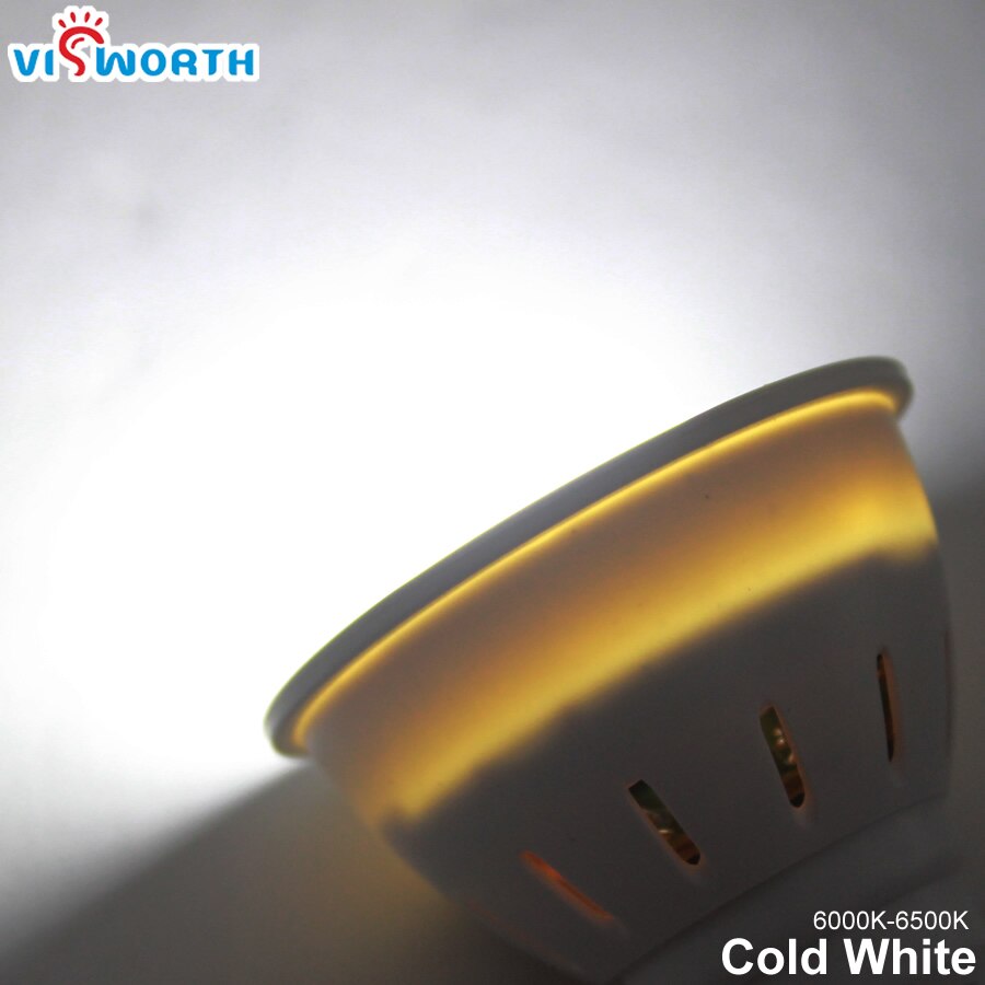 5w ledet  g5.3 MR16 utgangspunkt lampe kopp ledet søkelyset 24 ledet hvit linse fabrikkuttak hvit farge varm hvit ultra lyssterk