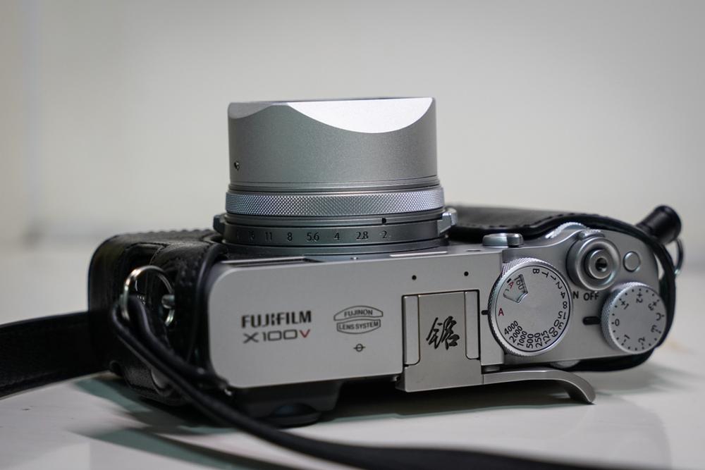 Til fujifilm fuji  x100v x100f aluminium metal firkantet objektivdæksel adapter ringsæt erstatter lh -x100 & ar -x100