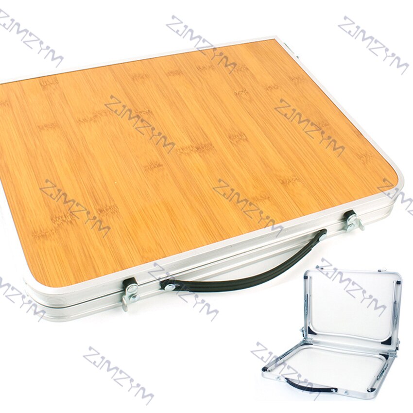 Camping Tisch Faltbare Aluminium Bambus Camping Tisch Leichte drinnen draussen Picknick Tisch Tragbare Mehrzweck Laptop Schreibtisch
